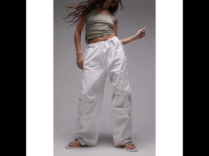 topshop-balloon-parachute-linen-cargo-pants-in-white-1