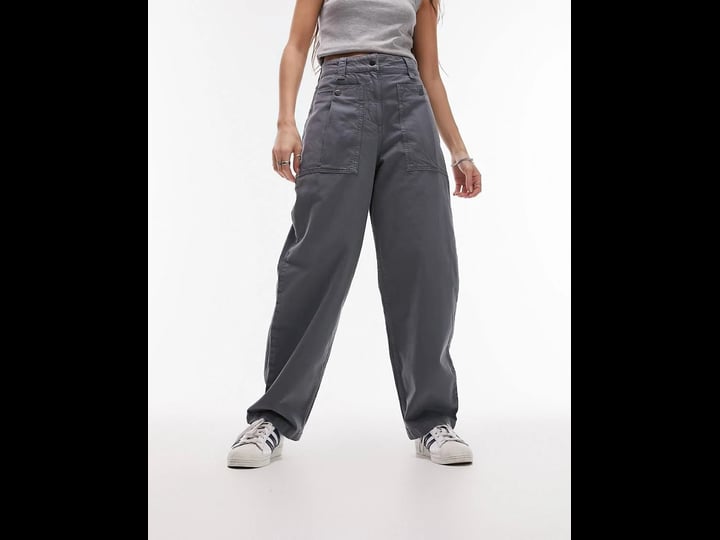 topshop-balloon-tapered-pocket-cargo-pants-in-navy-1