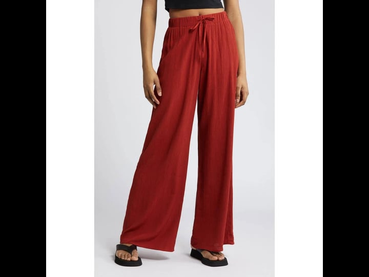 topshop-crinkle-wide-leg-pants-in-orange-1