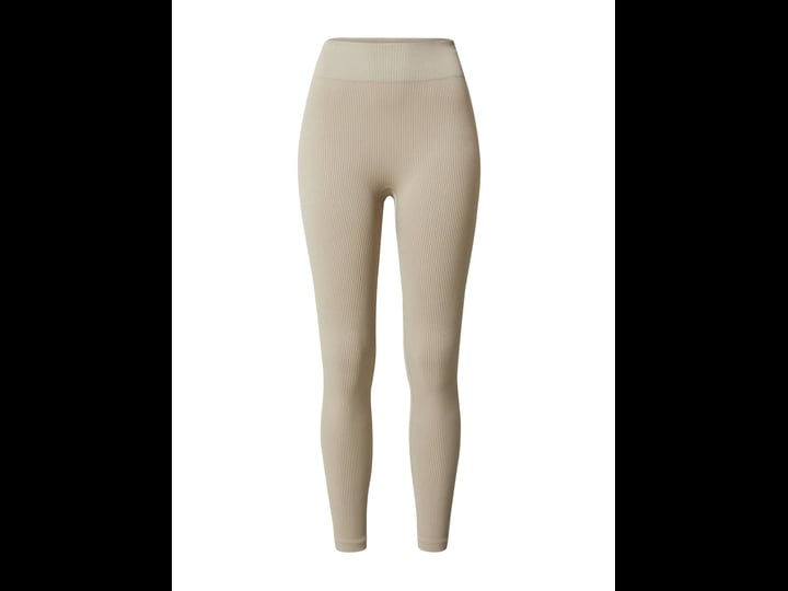 topshop-high-waist-rib-leggings-in-khaki-1