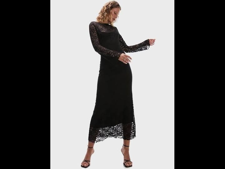 topshop-lace-overlay-long-sleeve-dress-in-black-1