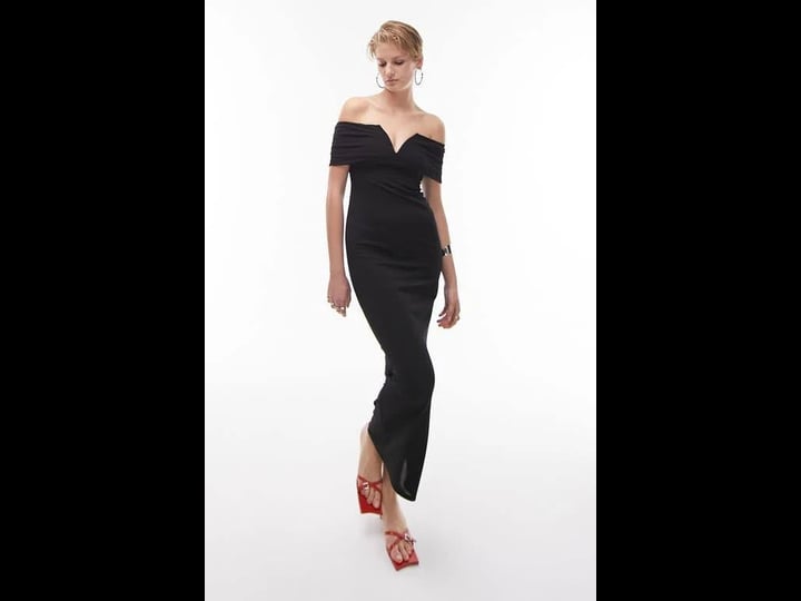 topshop-off-the-shoulder-notch-neck-cotton-midi-dress-in-black-1