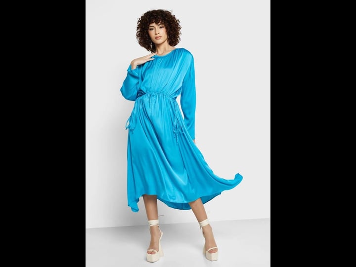 topshop-ruched-oversize-long-sleeve-satin-maxi-dress-in-mid-blue-1