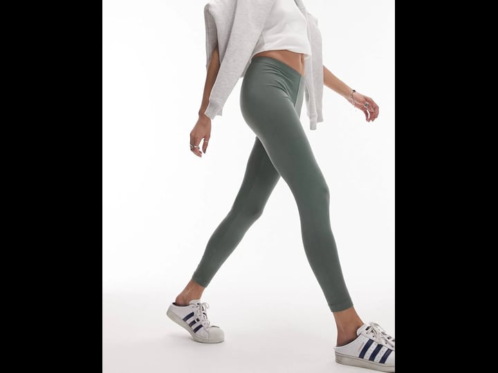 topshop-washed-basic-legging-in-pine-green-1