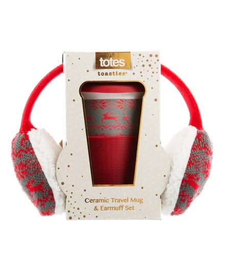 totes-toasties-red-ceramic-travel-mug-and-earmuff-set-1