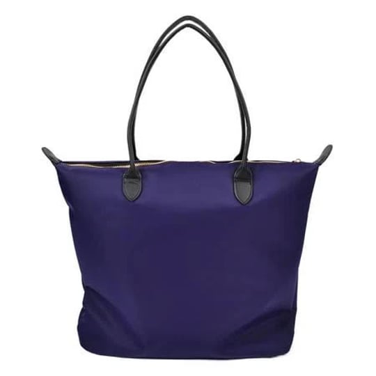 trendsblue-premium-large-nylon-tote-water-resistant-top-zip-shoulder-bag-handbag-womens-purple-1