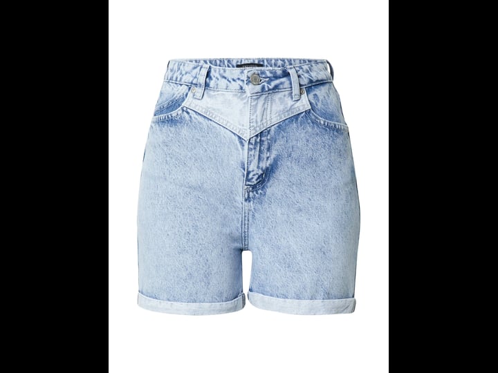 trendyol-women-high-waist-straight-leg-mom-shorts-womens-size-36-blue-1