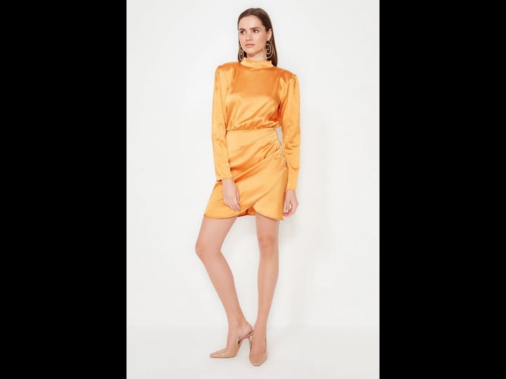 trendyol-wrap-long-sleeve-mini-dress-in-orange-1
