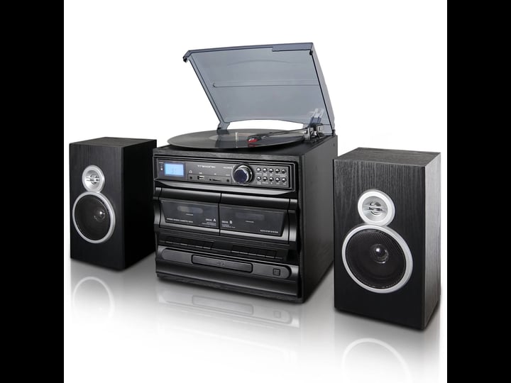 trexonic-3-speed-turntable-with-cd-player-dual-cassette-player-bt-fm-radio-usb-sd-recording-and-wire-1