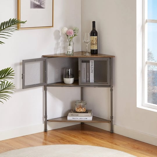 triangle-side-table-corner-table-with-3-tier-storage-shelf-grey-1