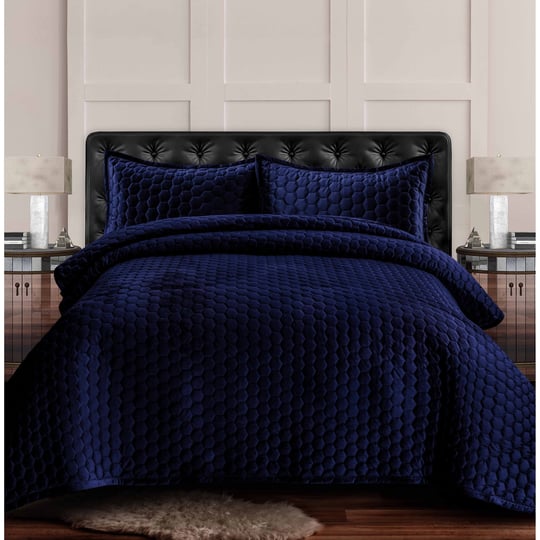 tribeca-living-lugano-honeycomb-velvet-oversized-solid-quilt-set-navy-blue-king-1