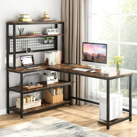 tribesigns-55-inch-computer-desk-with-wireless-charging-industrial-study-writing-table-with-hutch-bo-1