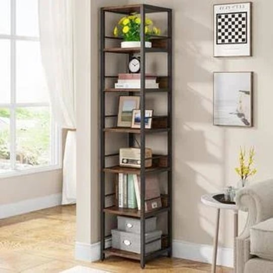 tribesigns-6-tier-75-inch-tall-narrow-bookshelf-storage-rack-etagere-shelves-display-stand-for-livin-1