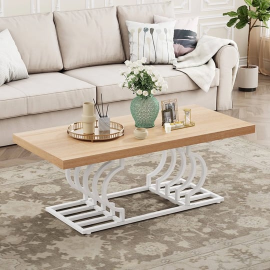 tribesigns-farmhouse-coffee-table-47-inch-rustic-cocktail-table-with-geometric-frame-rectangular-woo-1