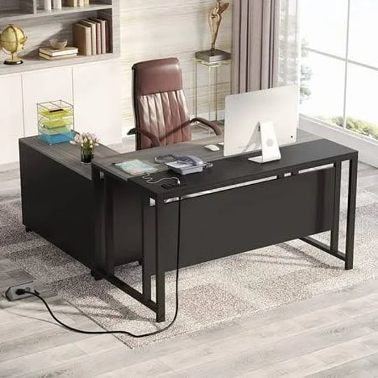 tribesigns-l-shaped-computer-desk-with-power-outlet-usb-port-55-inch-large-executive-office-desk-bus-1