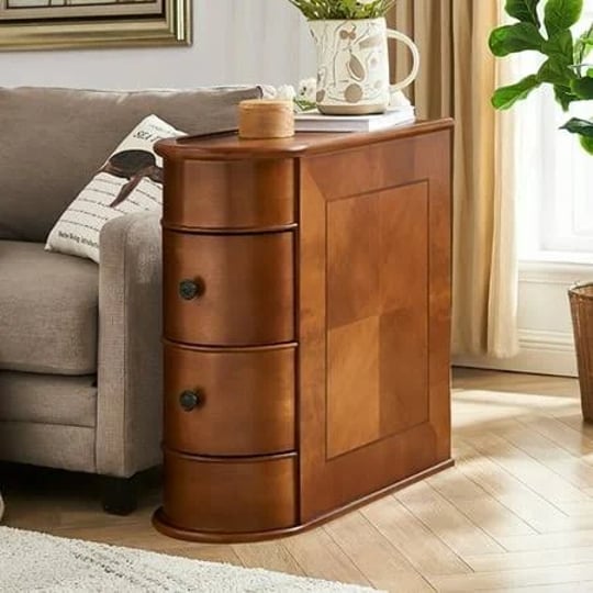 tribesigns-wood-end-table-2-drawer-narrow-solid-side-table-slim-chair-side-table-no-assembly-require-1