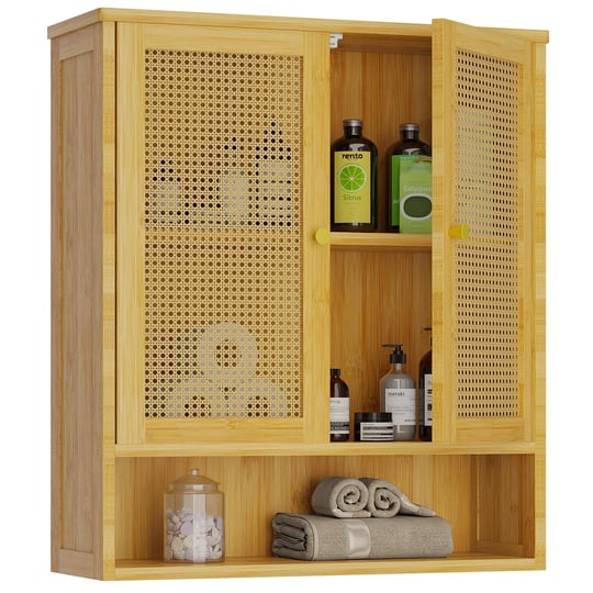 trifeble-bathroom-wall-cabinet-bamboo-medicine-cabinet-with-2-rattan-doors-and-adjustable-shelf-over-1