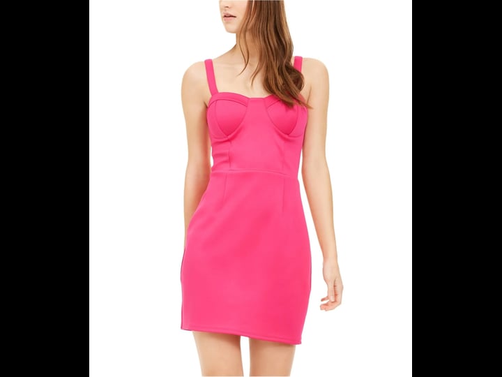 trixxi-juniors-womens-padded-bust-mini-bodycon-dress-11-hot-pink-1