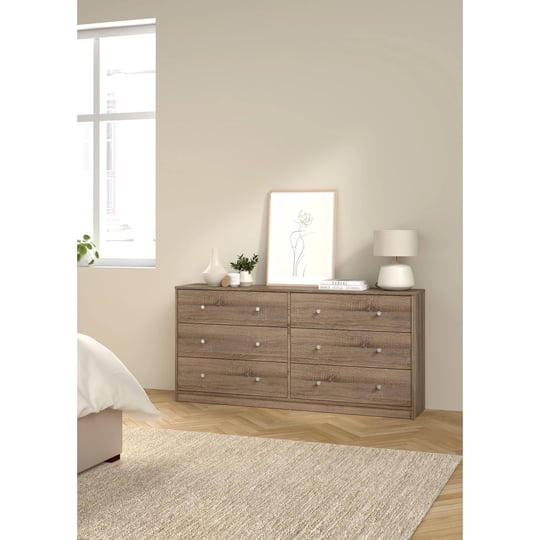 tvilum-portland-6-drawer-double-dresser-truffle-1