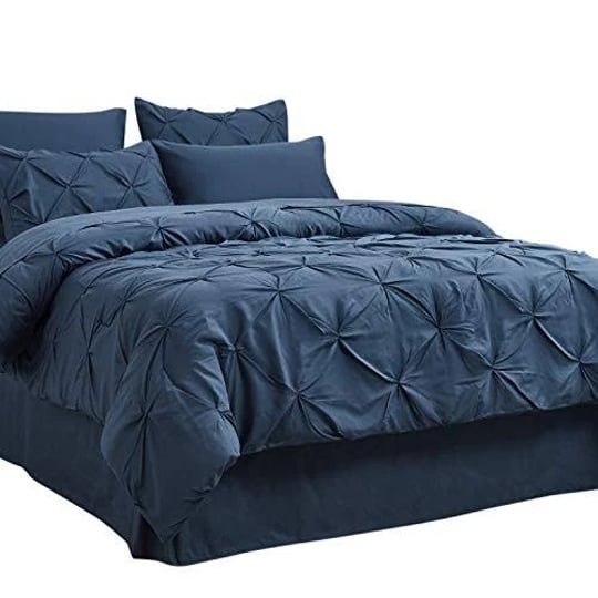 twin-twin-xl-comforter-set-with-sheets-5-pieces-twin-bedding-sets-pinch-pleat-navy-1