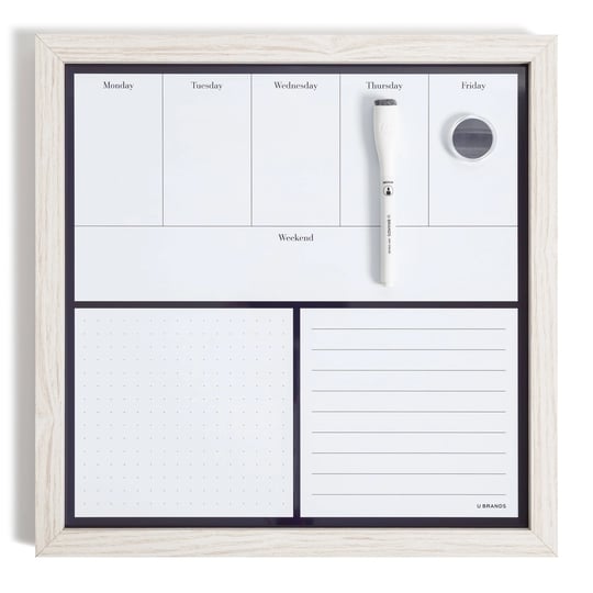 u-brands-magnetic-weekly-dry-erase-whiteboard-14-inch-x-14-inch-white-mdf-frame-1