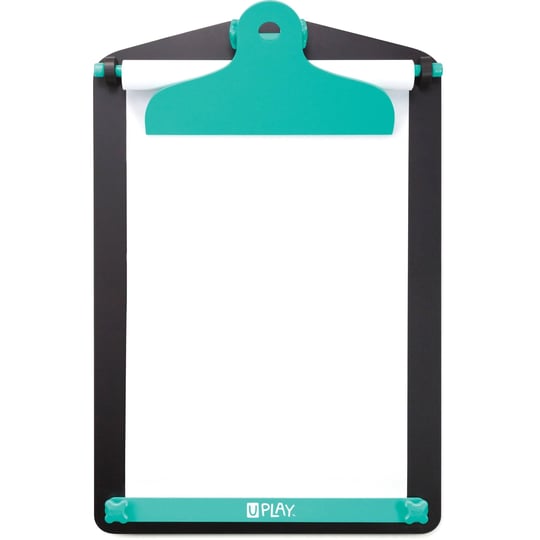 u-play-childrens-wall-art-easel-premium-chalk-surface-and-paper-roll-black-1