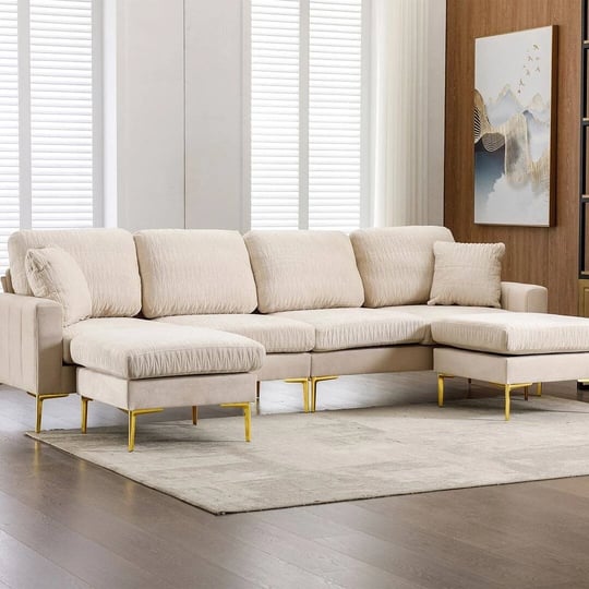 u-shaped-4-seat-indoor-modular-sofa-beige-1