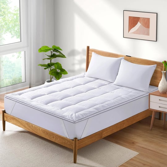 ultra-soft-down-alternative-mattress-pad-grid-jacquard-stretch-up-to-18-inch-deep-queen-white-1