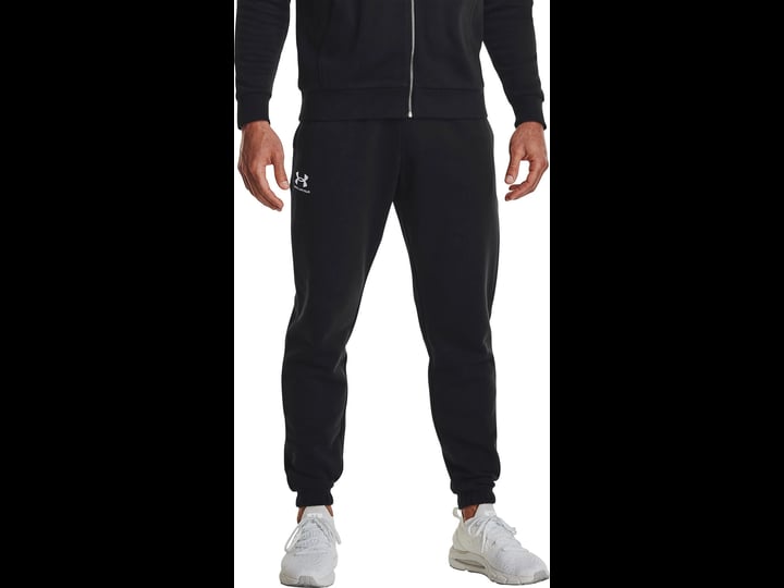 under-armour-mens-essential-fleece-joggers-2xlt-black-white-1