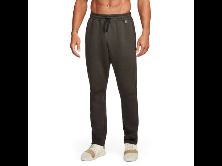 under-armour-mens-unstoppable-knit-pants-medium-brown-black-1