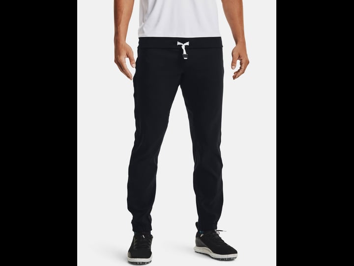 under-armour-storm-black-ua-curry-joggers-golf-pants-mens-nwt-black-nylon-33