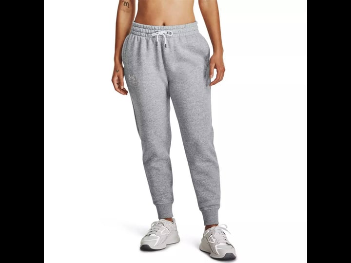 under-armour-womens-essential-fleece-tapered-pants-grey-size-medium-fleece-polyester-cotton-1