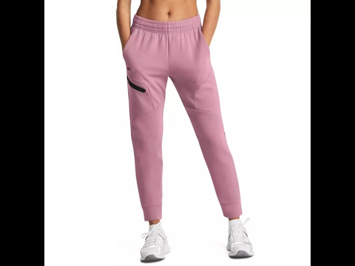 under-armour-womens-unstoppable-fleece-joggers-medium-pink-elixir-1