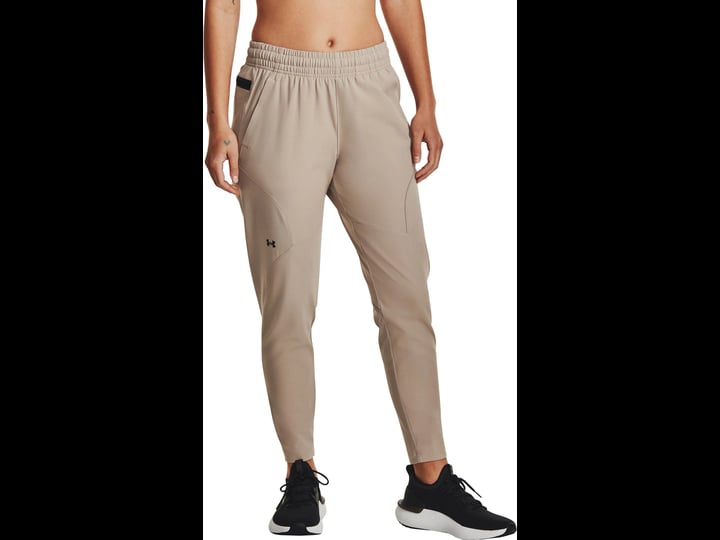 under-armour-womens-unstoppable-hybrid-pants-large-sahara-black-1