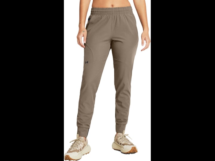 under-armour-womens-unstoppable-joggers-xs-taupe-dusk-black-1