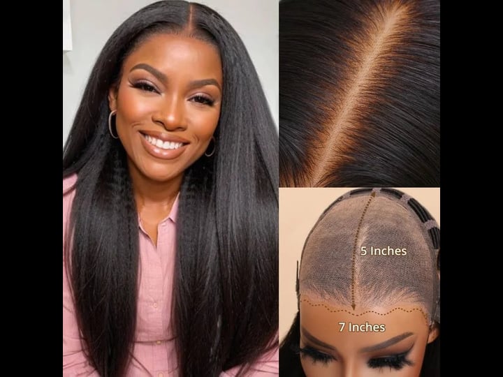 unice-7x5-13x4-glueless-lace-black-kinky-straight-yaki-straight-wig-with-bleached-knots-1