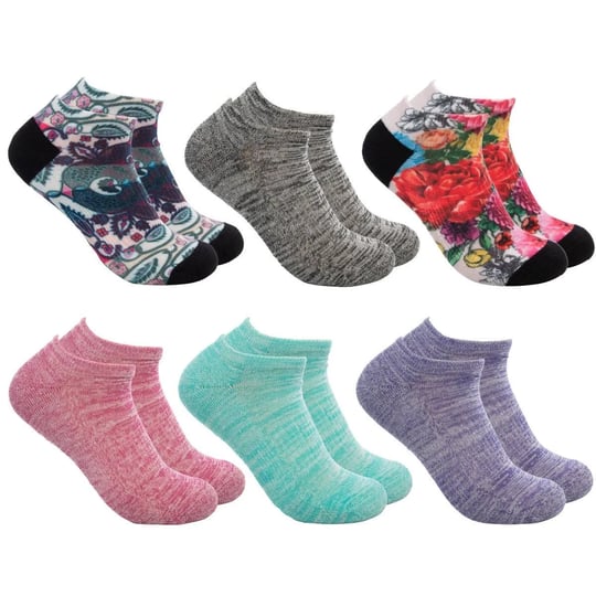 union-bay-6-pairs-low-cut-liners-no-show-womens-socks-colorful-paisley-floral-variety-pack-casual-ac-1