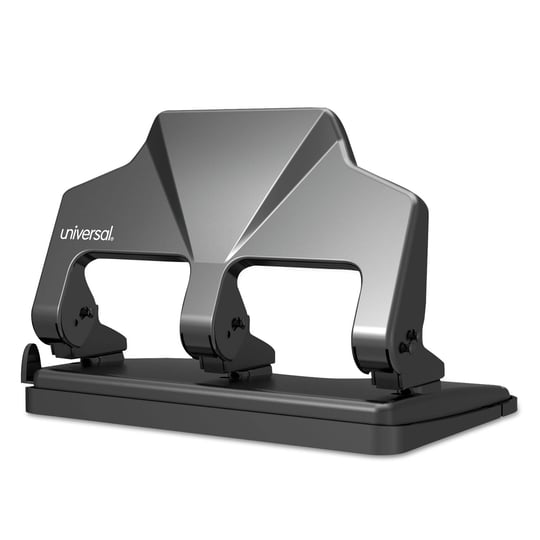 universal-30-sheet-three-hole-power-assist-punch-black-unv74325-1