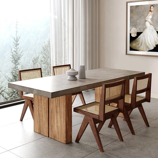 upoak-63-farmhouse-natural-wooden-dining-table-for-6-person-double-pedestal-1