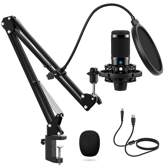 usb-microphone-192khz-24bit-plug-play-pc-computer-podcast-condenser-cardioid-metal-mic-kit-with-prof-1