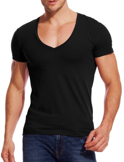 v-neck-t-shirts-men-deep-v-neck-tee-muscle-slim-fit-low-cut-stretch-tshirt-1