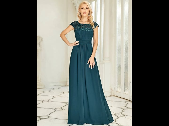 vampal-teal-evening-party-gowns-wholesale-lacey-chiffon-1