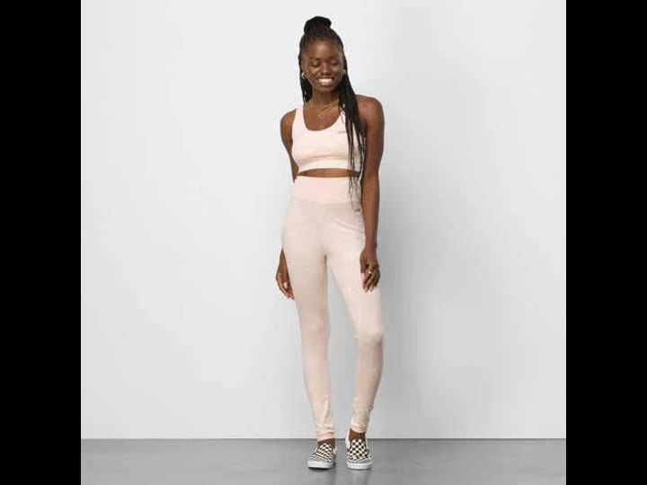 vans-womens-water-wash-leggings-in-pink-peach-whip-size-small-1