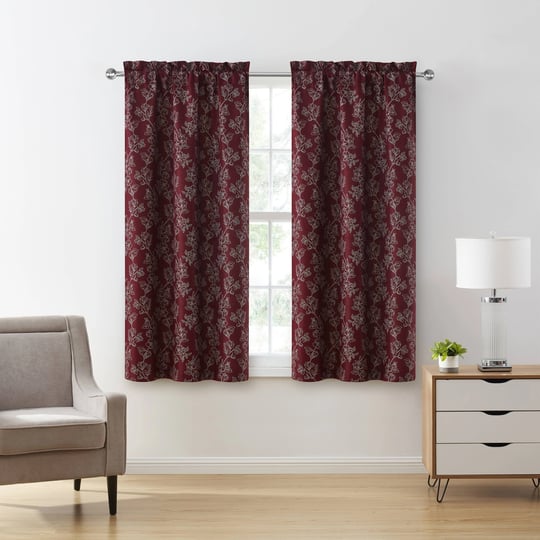 vcny-home-carmen-2-piece-burgundy-floral-rod-pocket-light-filtering-curtain-panel-set-38-inch-x-63-i-1