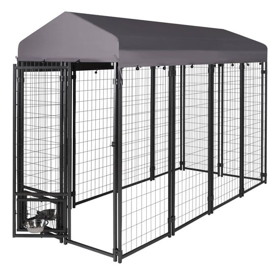veikous-4ft-x-8ft-large-dog-kennel-outdoor-dog-house-with-roof-1