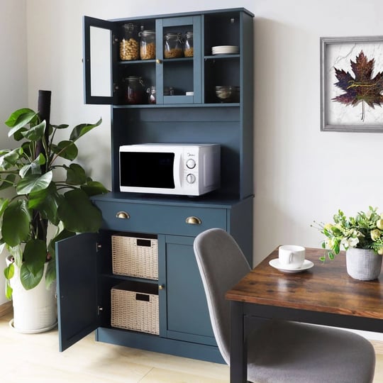 veikous-72-kitchen-pantry-cabinet-storage-hutch-with-microwave-stand-blue-1