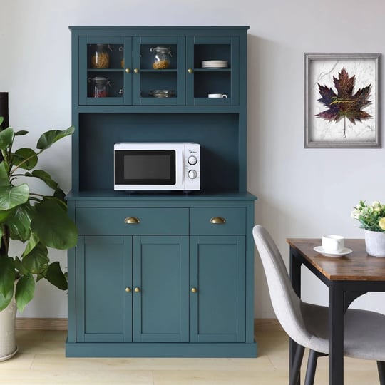 veikous-back-panel-perforated-kitchen-pantry-storage-cabinet-with-microwave-stand-and-adjustable-she-1