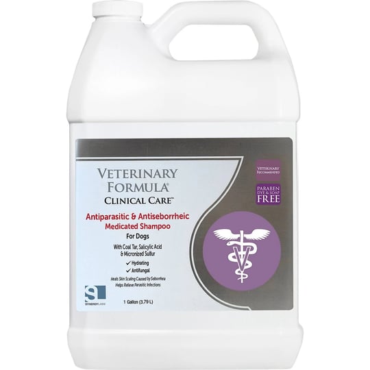 veterinary-formula-clinical-care-antiparasitic-antiseborrheic-shampoo-1-gal-bottle-1