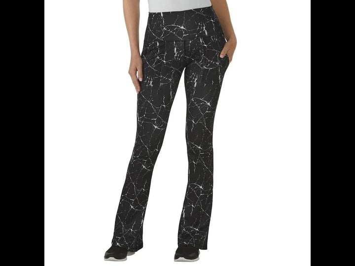 vevo-active-womens-high-waisted-tech-flare-legging-5x-regular-womens-black-crackle-1