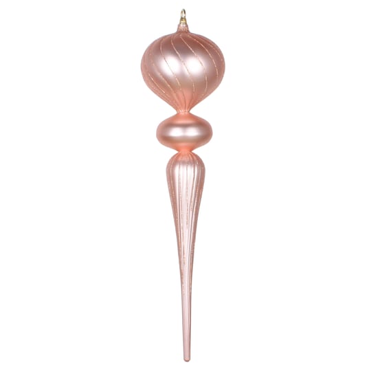 vickerman-mt195458-25-in-rose-gold-matte-glitter-finial-ornament-1